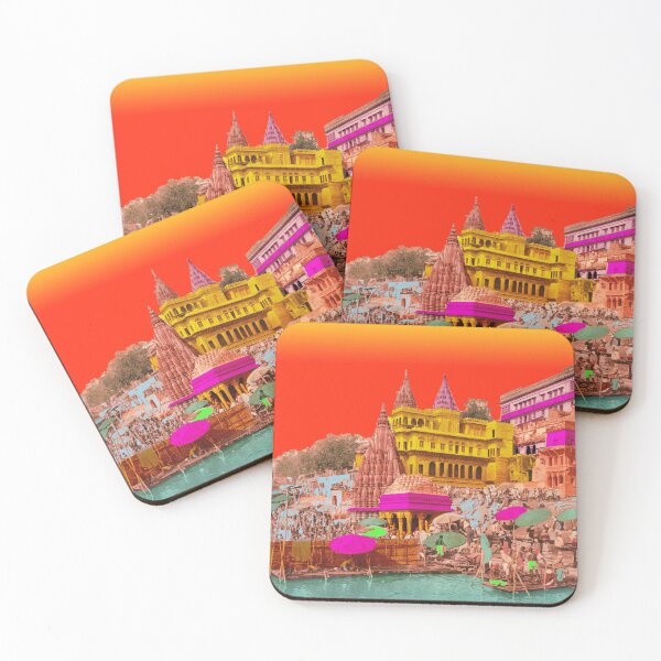 Item preview, Benares Palace of the Maharaja of Indore, vintage India skyline designed and sold by Mauswohn.