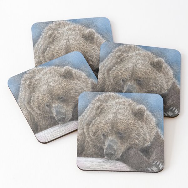 Item preview, The Portrait of Brown Bear designed and sold by LanLanGallery.