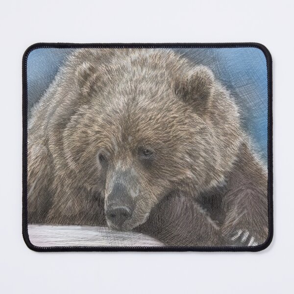 Item preview, The Portrait of Brown Bear designed and sold by LanLanGallery.