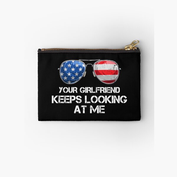 Item preview, Your Girlfriend Keeps Looking At Me American Flag Sunglasses designed and sold by kopleadias.