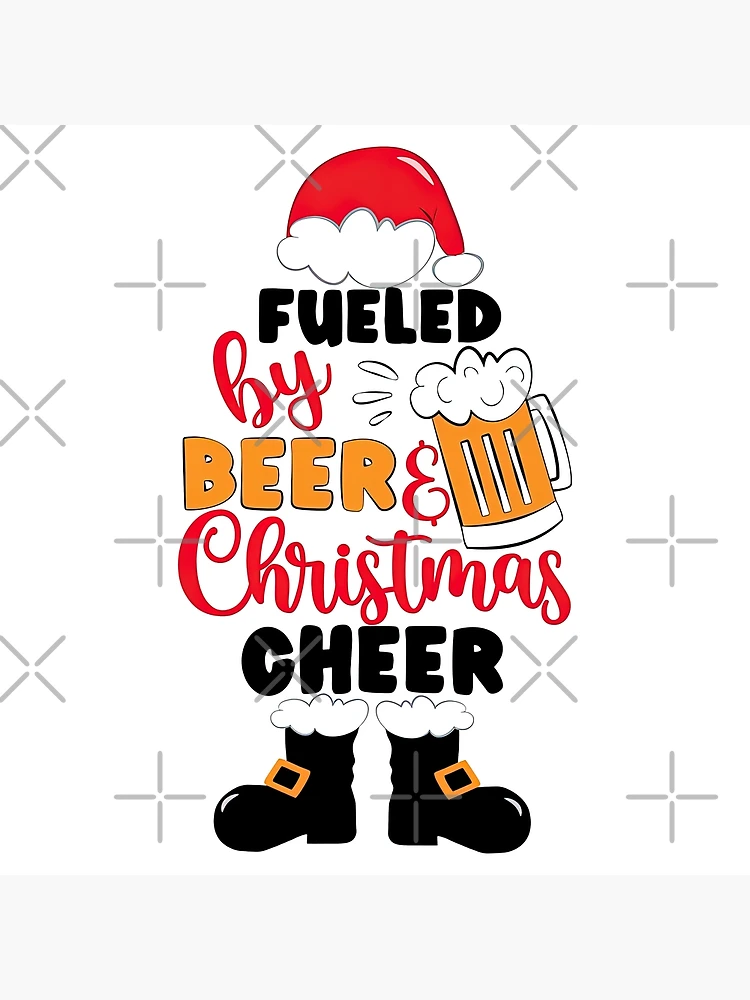 FREE Fueled By Beer And Christmas Cheer Koozie SVG