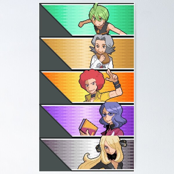 Poster Pokémon Sinnoh Region - Grand Format