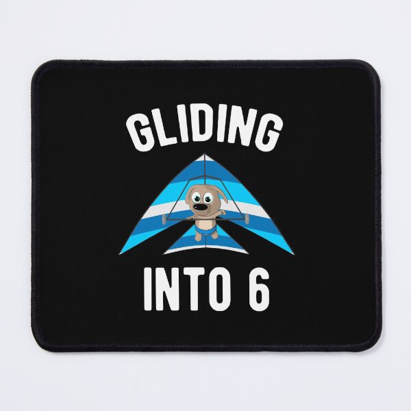 Item preview, Gliding Into 6 - Hang Glider with Puppy 6th Birthday designed and sold by onicon.