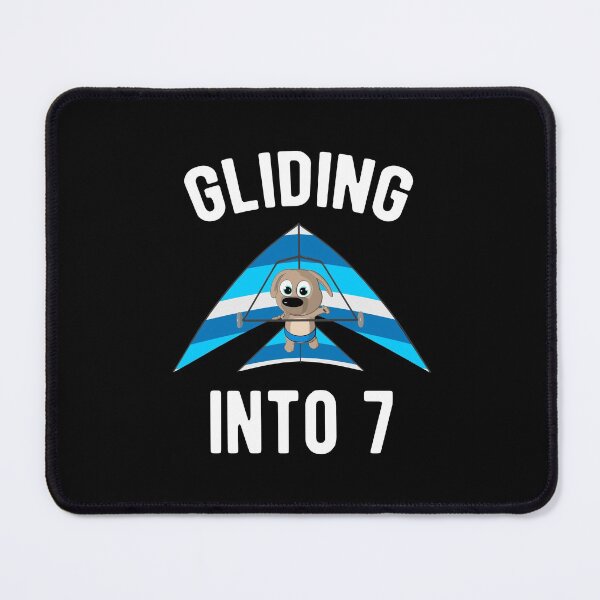 Item preview, Gliding Into 7 - Hang Glider with Puppy 7th Birthday designed and sold by onicon.