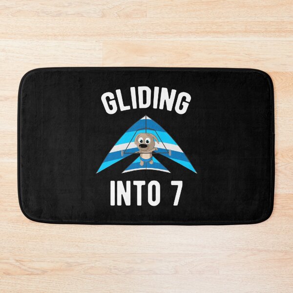 Item preview, Gliding Into 7 - Hang Glider with Puppy 7th Birthday designed and sold by onicon.