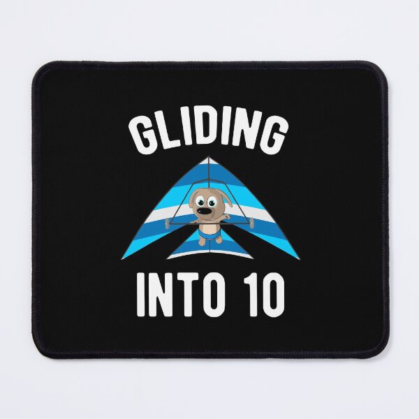 Item preview, Gliding Into 10 - Hang Glider with Puppy 10th Birthday designed and sold by onicon.