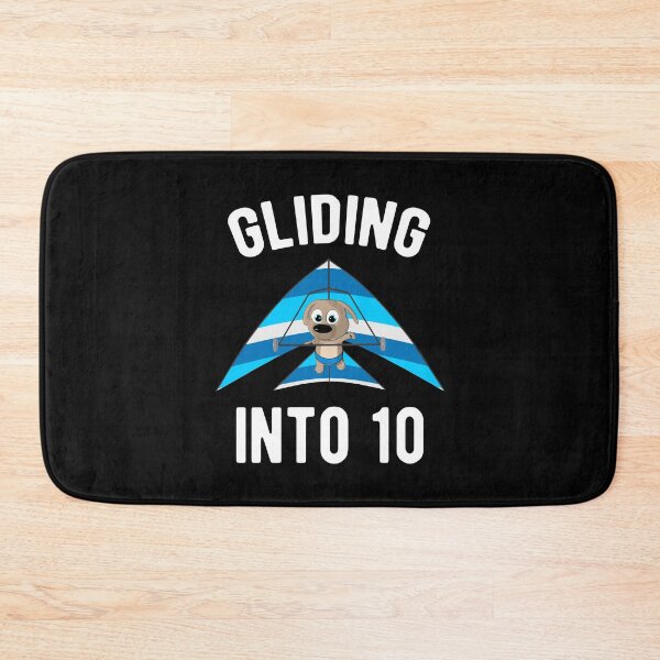 Item preview, Gliding Into 10 - Hang Glider with Puppy 10th Birthday designed and sold by onicon.