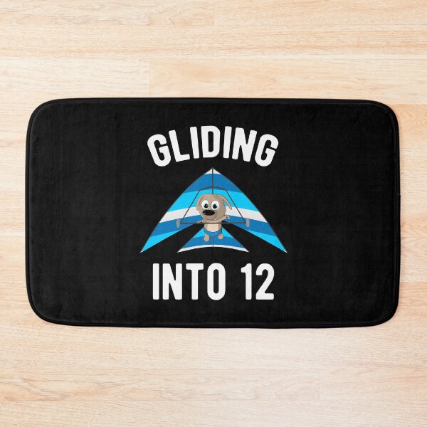 Item preview, Gliding Into 12 - Hang Glider with Puppy 12th Birthday designed and sold by onicon.