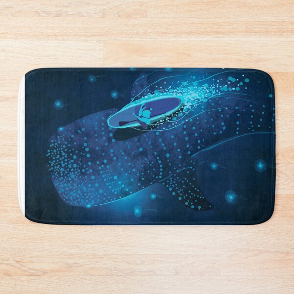 Item preview,  Whale Shark Night Blue Ocean designed and sold by SurfolioPrints.