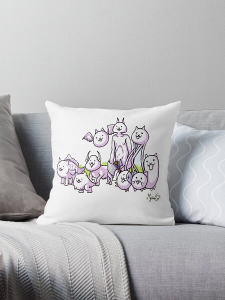 Vista previa del artículo con la obra «Equipo de gatos de batalla», diseñado y vendido por Puchi Evans.