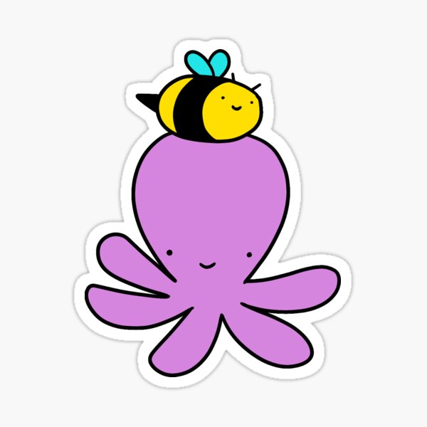 Item preview, Octopus and Bee designed and sold by SaradaBoru.