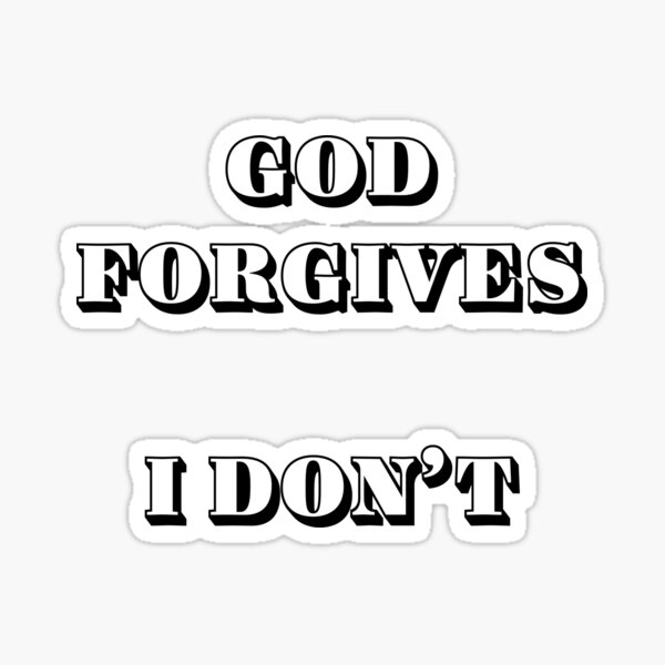 1 x God forgives I dont  Tattoo lettering in black 1  Amazoncouk  Beauty