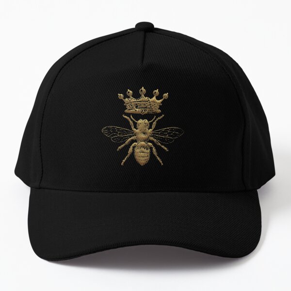 Queen Bee | Vintage Honey Bees | Gold and Black | Baseball Cap