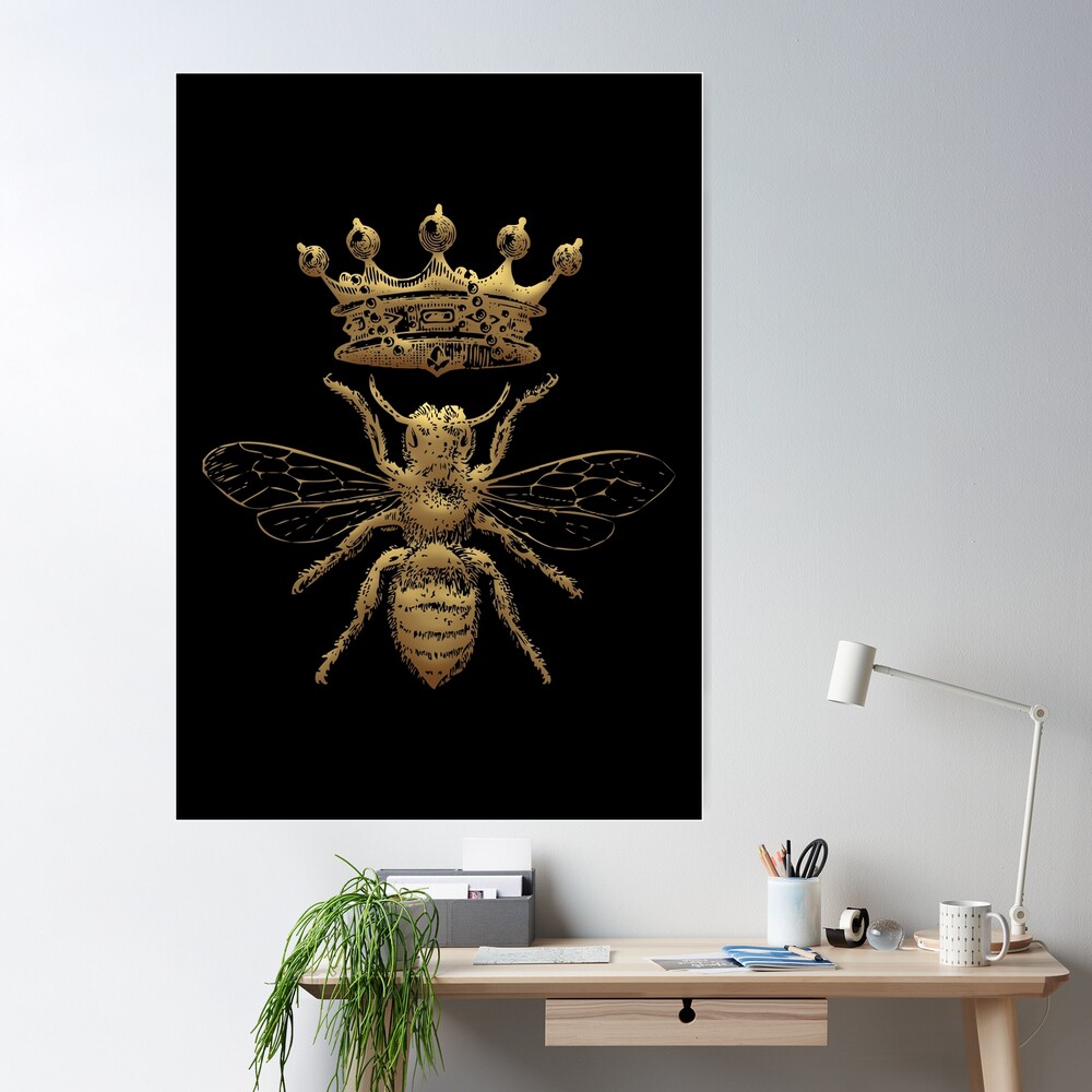 Queen Bee Poster Art Print, Bee Home Decor