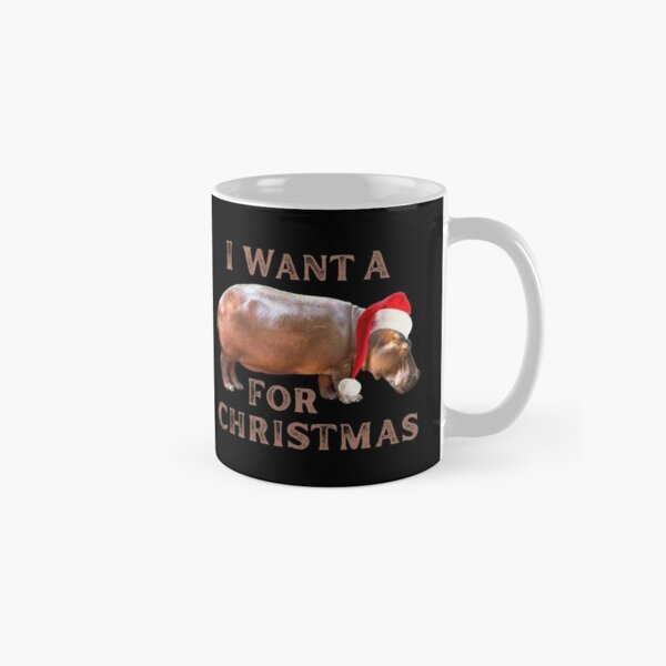 Aperçu de l'œuvre Je veux un hippopotame pour Noël créée et vendue par CBCreations73.