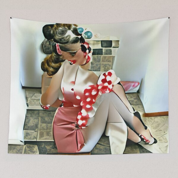 Item preview, Retro Vintage 1950s Inspired AI Art Collage designed and sold by Melissa Park.