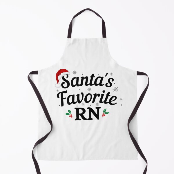 Item preview, Santas Favorite RN (black text) - Nurse Christmas - Merry Christmas with Santa Hat designed and sold by CaitU.