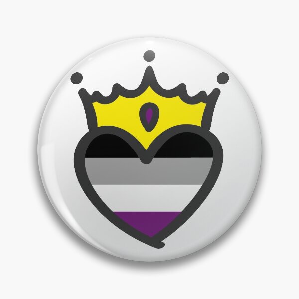 Item preview, Asexual Pride Heart Crown designed and sold by Lori P.