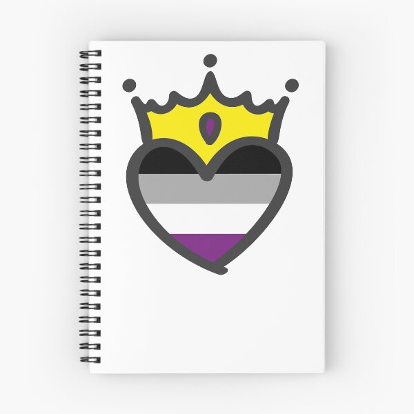 Item preview, Asexual Pride Heart Crown designed and sold by Lori P.