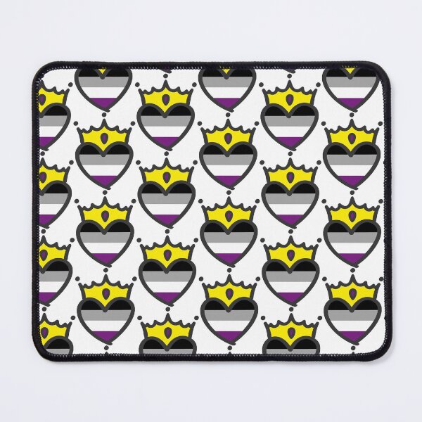 Item preview, Asexual Pride Heart Crown designed and sold by Lori P.