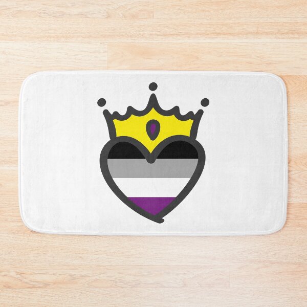 Item preview, Asexual Pride Heart Crown designed and sold by Lori P.