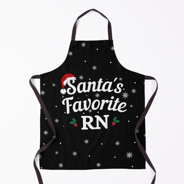 Item preview, Santas Favorite RN (white text) - Nurse Christmas - Merry Christmas with Santa Hat designed and sold by CaitU.