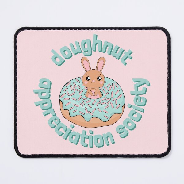 Item preview, Doughnut Appreciation Society Kawaii Bunny Rabbit Turquoise designed and sold by cashewdays.