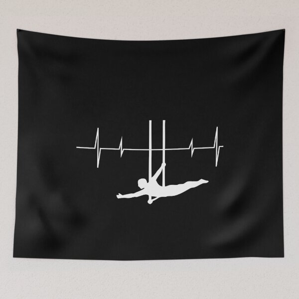 Item preview, Flying Trapeze Artist Circus Gymnastics Heartbeat Pulse designed and sold by CuteDesigns1.