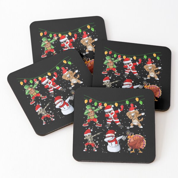 Item preview, Dabbing Santa Claus Turkey Friends Funny Xmas Dab Dance designed and sold by mteehut.