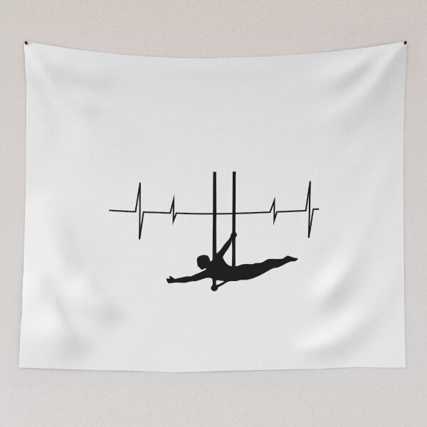 Item preview, Flying Trapeze Artist Circus Gymnastics Heartbeat Pulse designed and sold by CuteDesigns1.