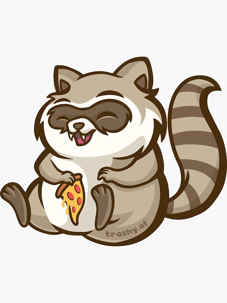 Trashy the Raccoon  Sticker for Sale by TrashyAF