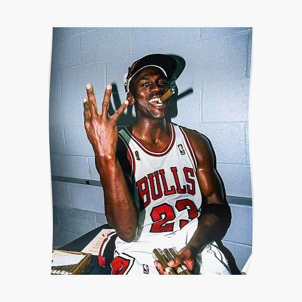 90's Vintage Michael Jordan Three-peat Poster