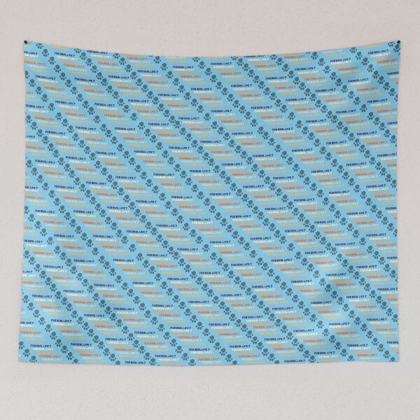 Item preview, For Real Life Bluey Paw Print on Light Blue designed and sold by LawsonFabrics.