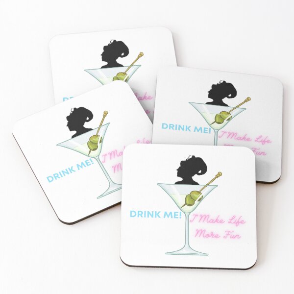 Item preview, Karen Walker Silhouette Martini Glass Drink Me I Make Life More Fun designed and sold by Tassie-Tiger.