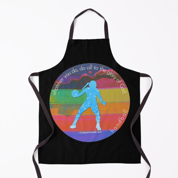 Item preview, Handball Bible Verse Silhouette Retro Vintage Watercolour Backdrop designed and sold by TheKingdomAttic.