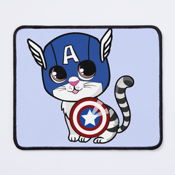 Item preview, Cute cartoon cat superhero designed and sold by anjanaartz.
