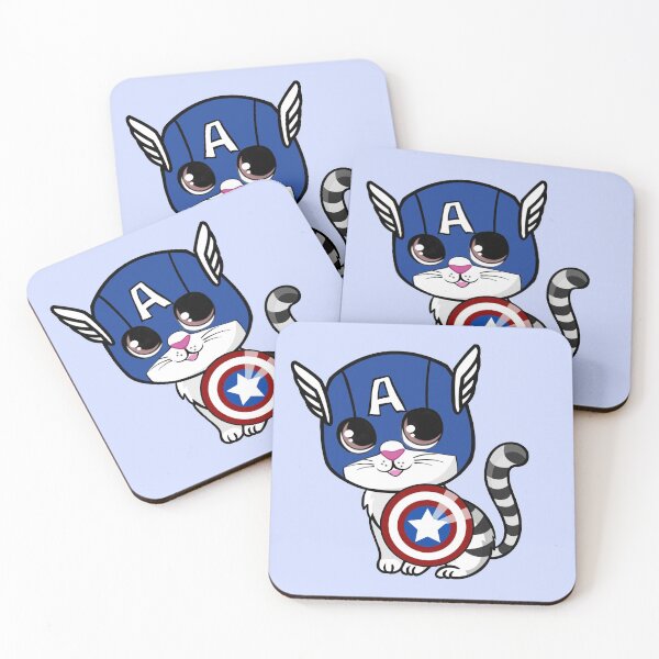 Item preview, Cute cartoon cat superhero designed and sold by anjanaartz.