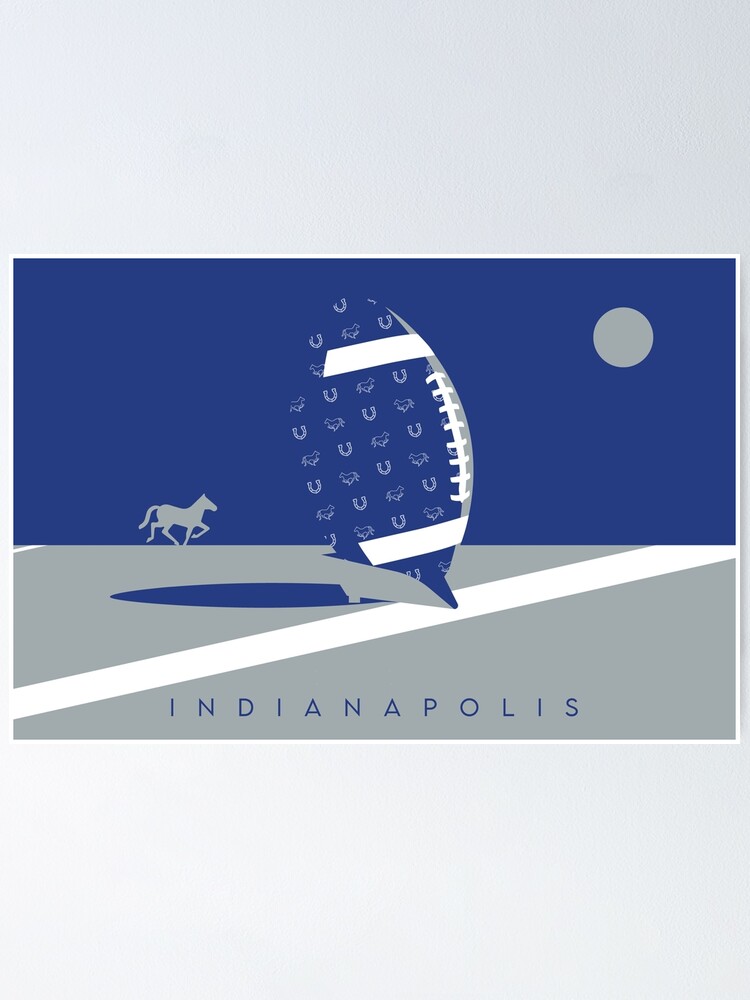 "Indianapolis NFL Fan Art" Poster for Sale by jkahindo Redbubble