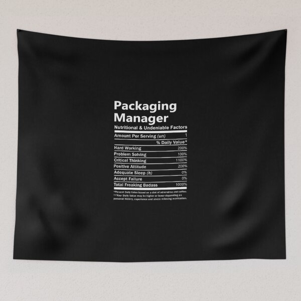 Item preview, Packaging Manager T Shirt - Nutritional and Undeniable Factors Gift Item Tee designed and sold by oslandefren.