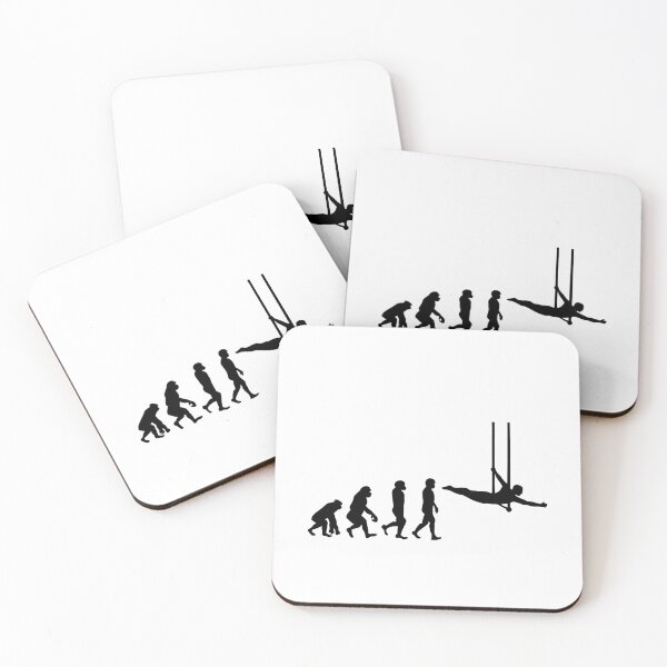 Item preview, Flying Trapeze Artist Circus Gymnastics Evolution designed and sold by CuteDesigns1.