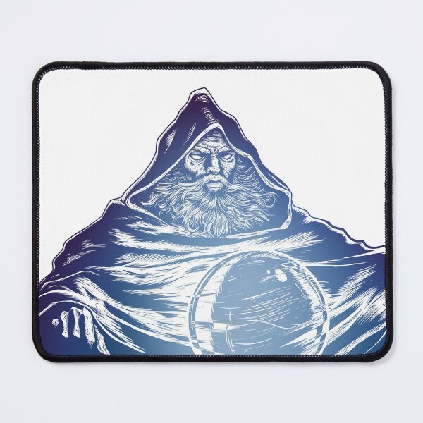 Item preview, Pondering The Orb Blue - Detailed meme Illustration designed and sold by CryptidArt.