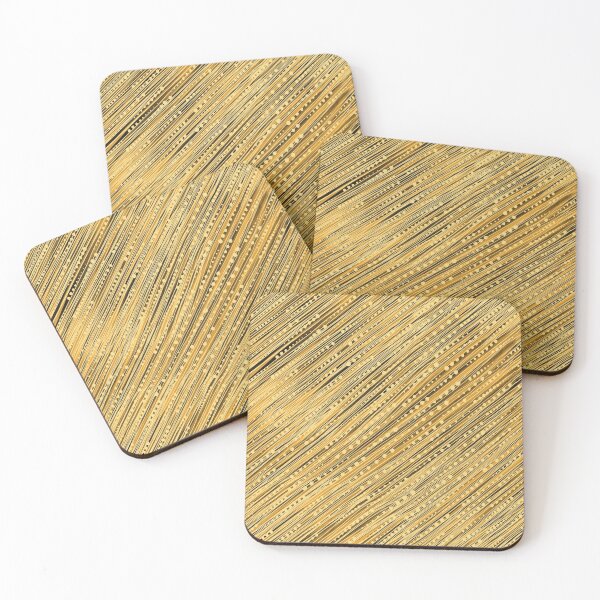 Item preview, Striped Ochre and Brown colored pattern designed and sold by IrinaIkar.