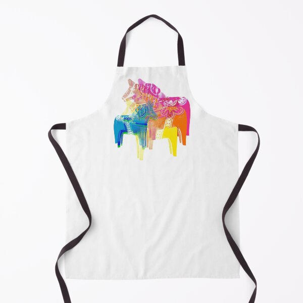 Item preview, POP ART Dala horses - colorful Scandinavian Christmas design designed and sold by HeyK.