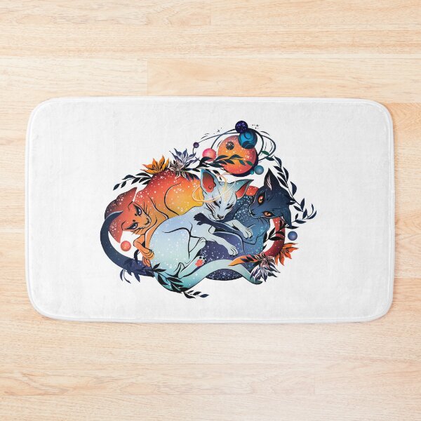 Item preview, Day, Dusk and Night solar space cats represent the journey of day into nigh.  designed and sold by NormaBorealis.