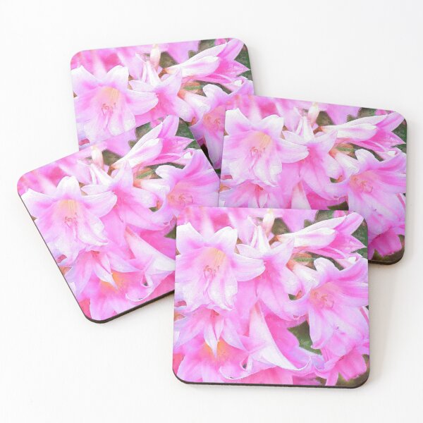 Item preview, Painterly Pink Belladonna Amaryllis Garden designed and sold by SeaChangeDesign.