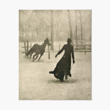 The Horse Trainer By Felix Thiollier 1899 Art Board Print