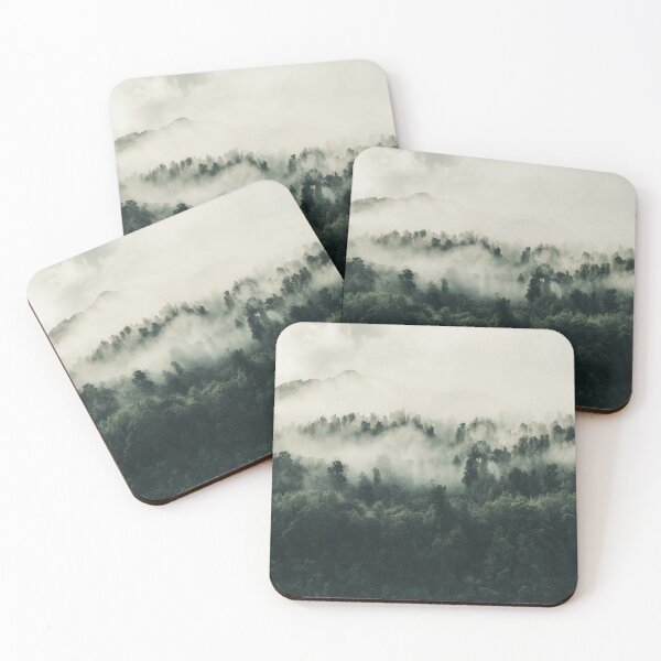 Item preview, Misty Winter Pine Forest Landscape designed and sold by Simi2020.