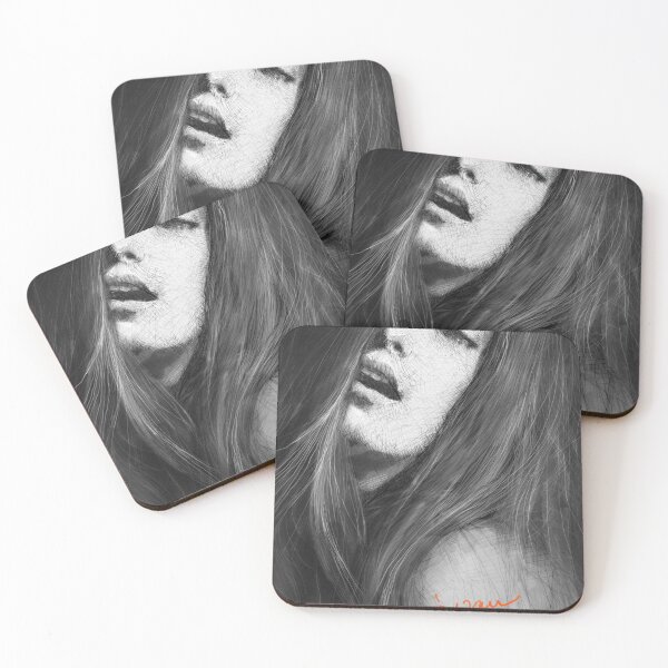 Item preview, The Portrait of a Charming Lady with Long Soft Hair designed and sold by LanLanGallery.