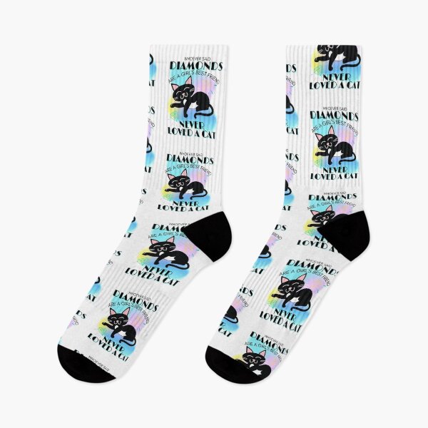 Item preview, Whoever said Diamonds are a Girl's Best Friend Never Loved a Cat - Black Cat by Boo-da-chay designed and sold by Boo-da-chay.