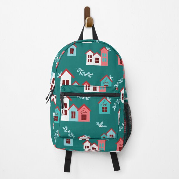 Item preview, Christmas House Pattern designed and sold by PrettySimple Graphic Design.